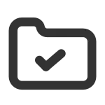 Folder Verified SVG Icon